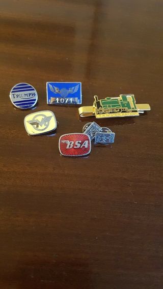 Selection Of Motor Cycle Automobile Rare Vintage Badges