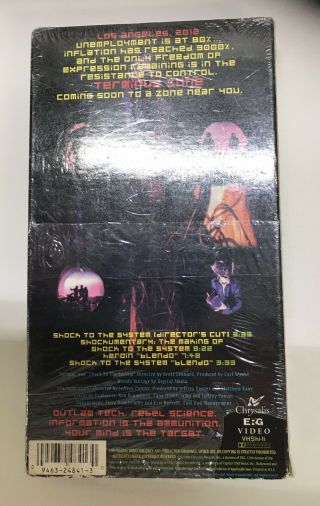 Billy Idol Rare Vhs Video Cyberpunk Shock To The System Plus Rare 4