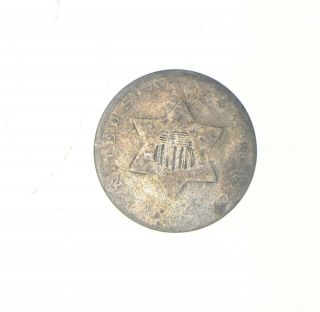 Rare Silver Trime - Worn Date Three Cent Silver Early Us Coin - Look It Up 411
