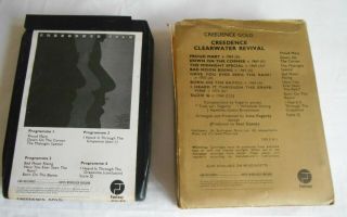 Creedence Clearwater Revival Gold Rare 8 Track Tape,  Box EMI 8X - FT 501 2