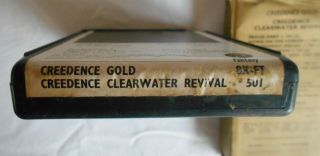 Creedence Clearwater Revival Gold Rare 8 Track Tape,  Box EMI 8X - FT 501 3