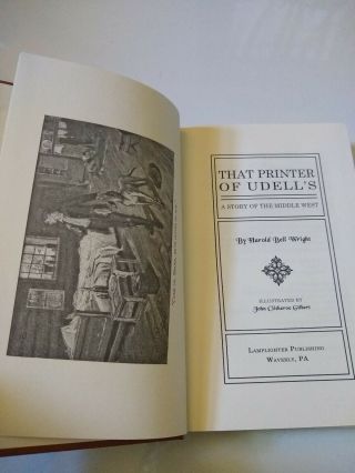 That Printer of Udell ' s by Harold Bell Wright 2009 (Lamplighter Rare Collector) 3