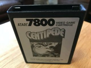 Centipede Rare Atari 7800 Prosystem U.  S.  Version Game Cartridge