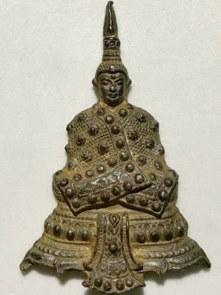 Phra Kaew Morakot Lp Rare Old Thai Buddha Amulet Pendant Magic Ancient Idol 2