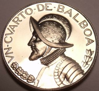 Panama 1/4 Balboa,  1969 RARE PROOF Only 14,  000 Minted 2