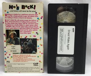 Ernest Rides Again - VHS - 1993 CFP Video Release Rare 2