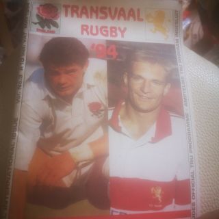 Rare Transvaal V England Tour Match May 1994