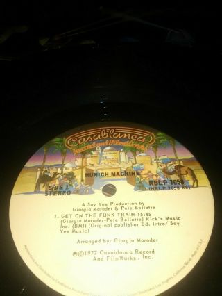Munich Machine Vinyl Lp Album Giorgio Moroder " Get On The Funk Train " Rare Vg,