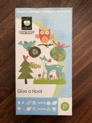 Cricut Cartridge Give A Hoot / Rare/ Hard To Find / (not Linked)