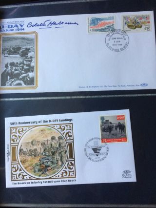 Rare Letter Envelope First Day Stamp Cover 1994 Utah British Forces D Day