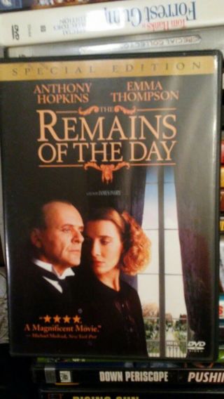Dvd Remains Of The Day Rare Period Piece Anthony Hopkins Emma Thompson 