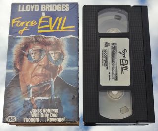 Force Of Evil (vhs 1986) Rare Thriller W/ Lloyd Bridges (airplane,  Hot Shots)
