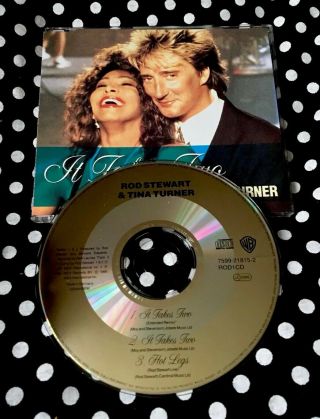 Rod Stewart & Tina Turner - It Takes Two Rare Cd Single