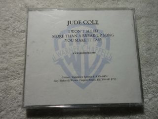 Jude Cole Rare Htf Promo Test Press Cd Soft Rock 3tracks The Ravens The Records