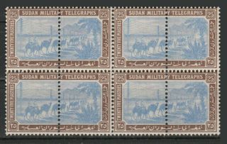 Sudan - 1898 - 99 - Rare - (military Telegraph - 25pt) - Mnh