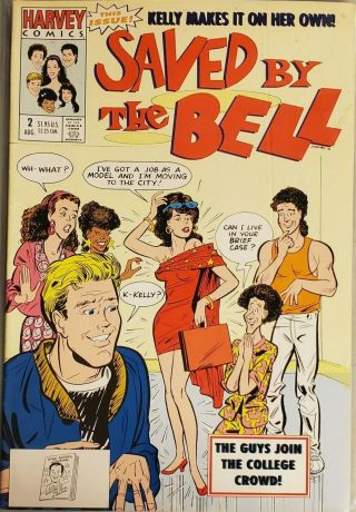 Saved By The Bell 2 Vf Harvey Comic Based On The Tv Show Very Rare