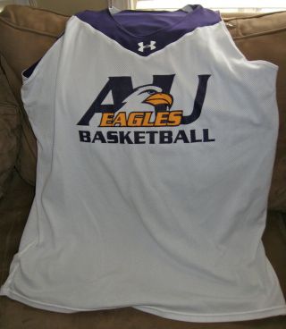 American University Eagles Ncaa Under Armour Team Issue Basketball Jersey - Rare