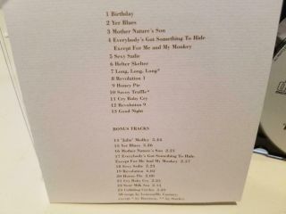 THE BEATLES BEAT CD 012 - 2 MONO WHITE ALBUM RARE AND OOP 3