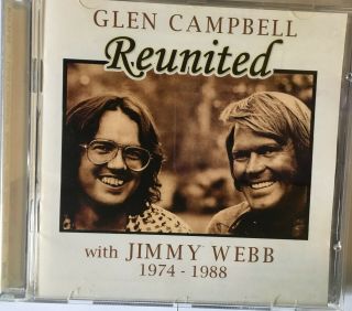 Glen Campbell Reunited With Jimmy Webb Cd Rare Australian Import Raven