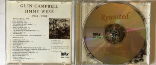 GLEN CAMPBELL Reunited With Jimmy Webb CD Rare Australian Import RAVEN 2