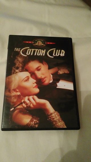 The Cotton Club (dvd,  2001) Rare 1984 Richard Gere Music Crime Drama