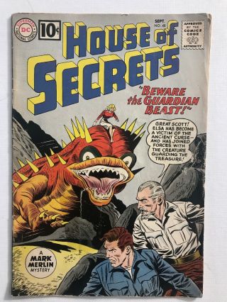 Dc House Of Secrets 48 10 Cent 1961 Rare Old Antique Comic Dc Collectible