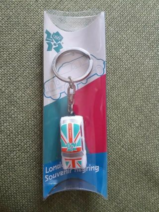 London Olympic 2012 Mini Cooper Souvenir Keyring.  Nib.  Rare.