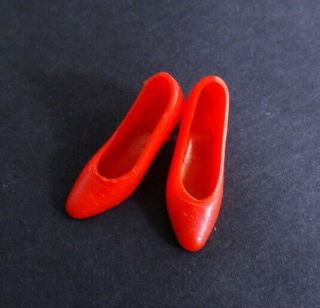 Rare Vintage Francie Dolls Red Soft Squishy Heels Shoes Japan