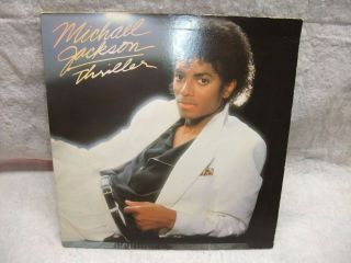 Vintage Michael Jackson Thriller Lp Vinyl Record Album Music Songs Sing Rare