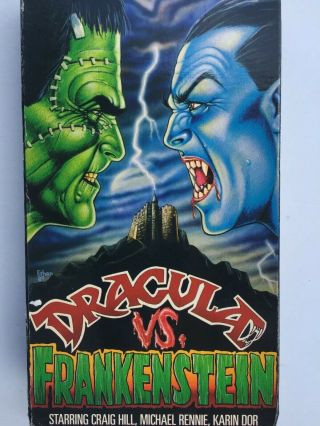 Dracula Vs.  Frankenstein (vhs) Craig Hill,  Michael Rennie.  Rare