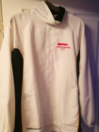 Leicestershire County Cricket Club Tracksuit Top Rare