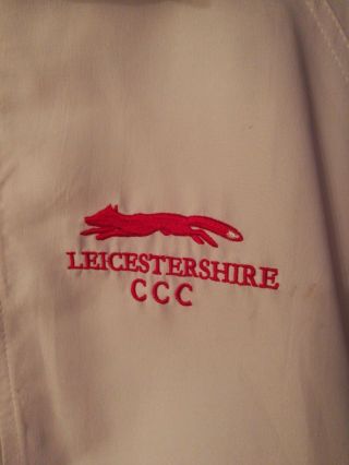 LEICESTERSHIRE COUNTY CRICKET CLUB TRACKSUIT TOP RARE 2