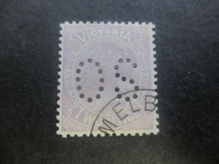 Victoria Stamps: 1903 - 1908 Perf Os Cto - Rare (d48)