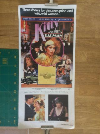 Kitty And The Bagman Rare Australian Daybill Movie Poster Cult 80s True Crime