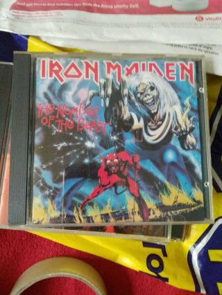 Iron Maiden Cd Number Of The Beast 1982 Rare Emi