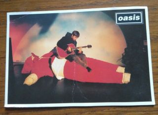 Oasis 1995 Official Fanclub Mailing List Christmas Card Rare Noel Gallagher