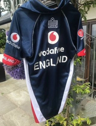 England One Day Cricket Shirt Size L - Admiral Vodafone Rare Vintage Retro 2