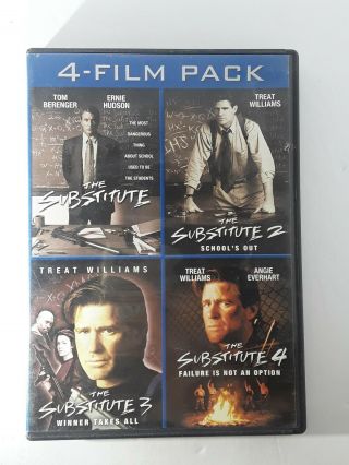 The Substitute 4 Film Pack Dvd The Substitute 1 2 3 4 Treat Williams Rare Oop