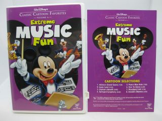 Walt Disney Classic Cartoon Favorites Volume 6: Extreme Music Fun Dvd Rare Oop