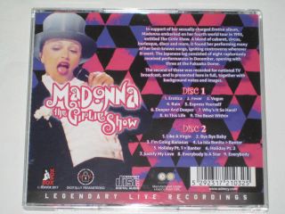 MADONNA - THE GIRLIE SHOW 1993 LIVE IN JAPAN // TV BROADCAST 2 X CD 2017 RARE 5