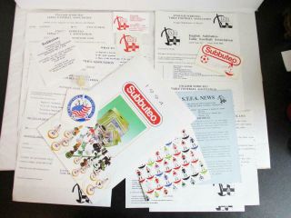 Rare 1994/95 English Subbuteo Table Football Association Estfa Paperwork & Badge
