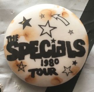 The Specials On Tour 1980 Pin Badge Ska Two Tone Very Rare