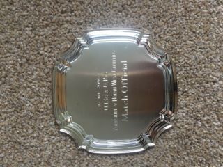 Rare Yorkshire junior rugby league silver jubilee match officials trophy 3