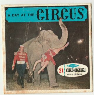 A Day At The Circus 1952 View Master Reels Set B770 Rare