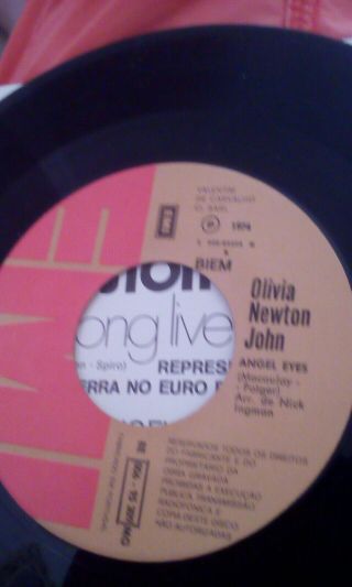 Rare Olivia Newton John.  Long Live Love.  Portugal Press.  Eurovision 74.  7 
