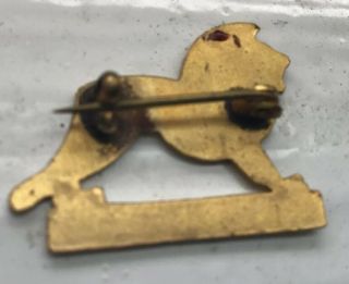 Vintage Enamelled Lion Wembley 1925 Rare Brooch Pin Badge 2
