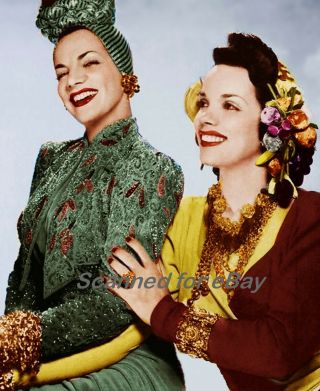 Very Rare Carmen Miranda & Sister Aurora Pose Together For This Wonderful Pic