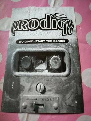 Rare Vintage The Prodigy - No Good (start The Dance) Promo Postcard 1994 Xl Rec