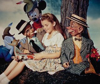 Rare Charlie Mccarthy,  Luana Patten,  Mortimer Snerd & 2 Disney Characters - Color