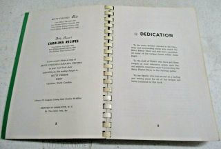 RARE 1967 BETTY FEEZOR ' S CAROLINA RECIPE COOKBOOK EDITION 1ST ED 3RD PRINTIN 2
